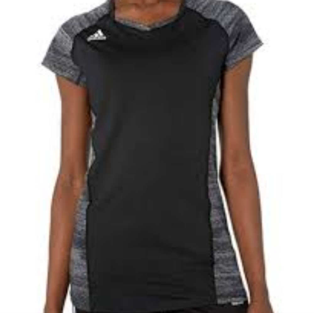 ADIDAS Volleyball Black and Gray Climalite Shirt size Medium